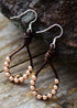 Boho Earrings, Dangle Earrings, Silver Bohemian Peal